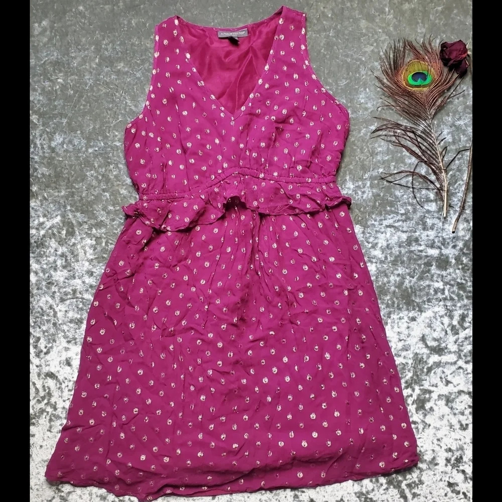 A Pea In The Pod Maternity Summer Ruffle Dress Size: M - Picture 2 of 12